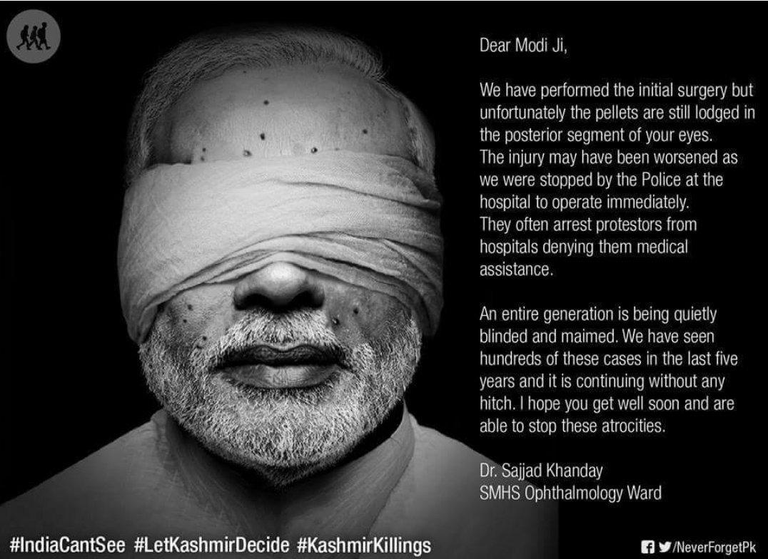 itsme_Nida's tweet photo. This campaign z not abt jingoism.It z abt trying to create empathy
#IndiaCantSee
#LetKashmirDecide
#KashmirKillings https://t.co/HuGPfW8TX4