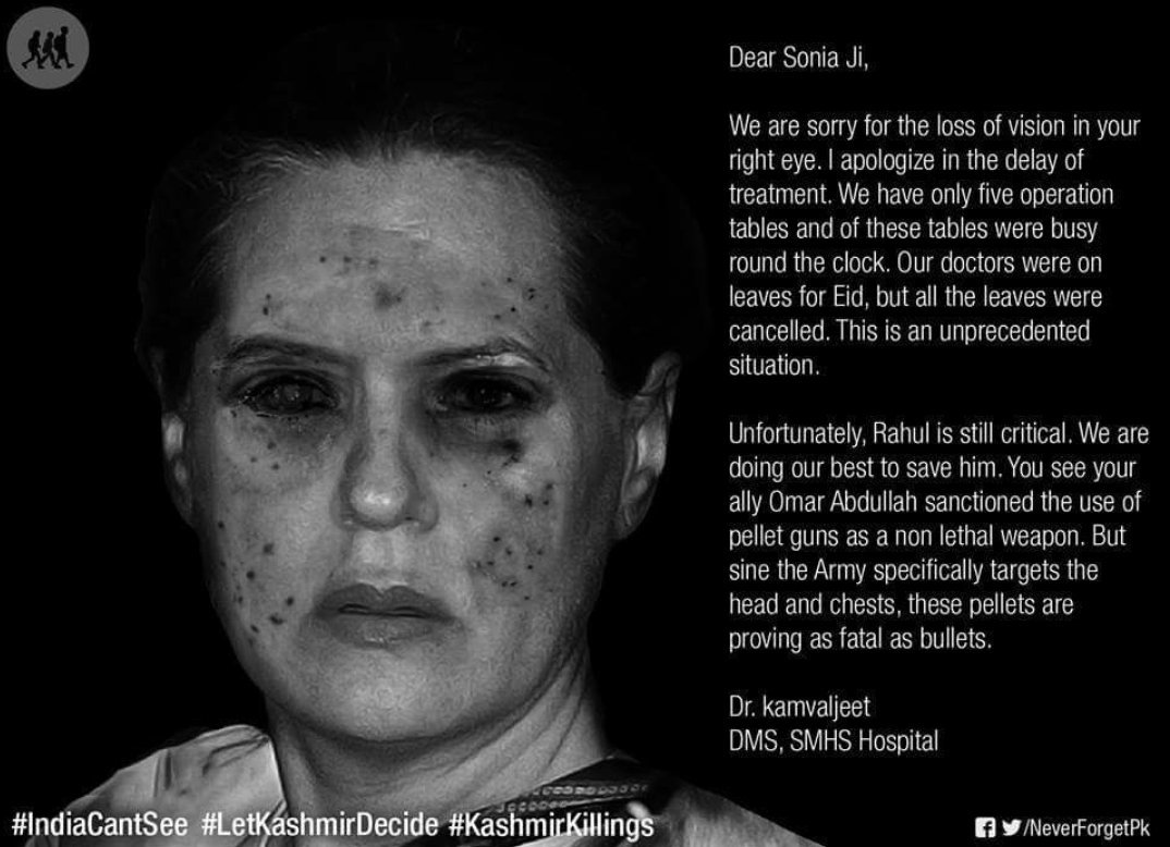 itsme_Nida's tweet photo. This campaign z not abt jingoism.It z abt trying to create empathy
#IndiaCantSee
#LetKashmirDecide
#KashmirKillings https://t.co/NoaseWq81k