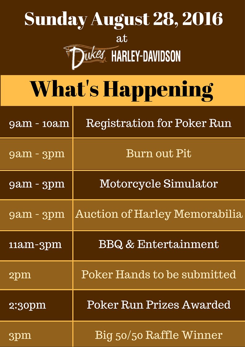 BikeFest Day 2: Whats happening at Duke's Aug 28 #bikefestck #supportnonprofits