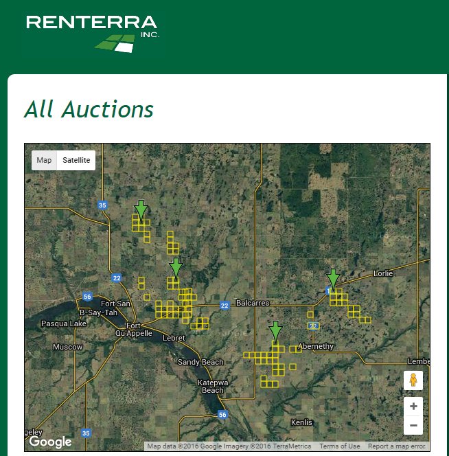 Renterra's tweet image. Some really good land just came up on the renterra.ca site. Over 13,000 SAMA acres. Take a look!