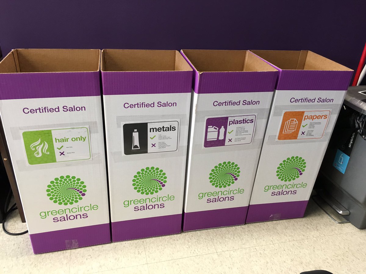 TaralsHair's tweet photo. We are now a Green Circle salon !!!! #greencirclesalons #savetheplanet #lovemyjob #recycle https://t.co/In0hdnFAlU