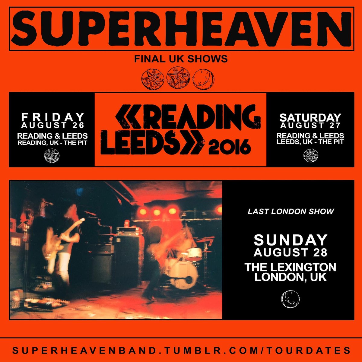 A month away from <a href="/OfficialRandL/">Reading & Leeds Fest</a> and our final show in London with <a href="/CONCAVEuk/">-CONCAVE-</a>. Cya soon 🇬🇧 tinyurl.com/z3suw4w