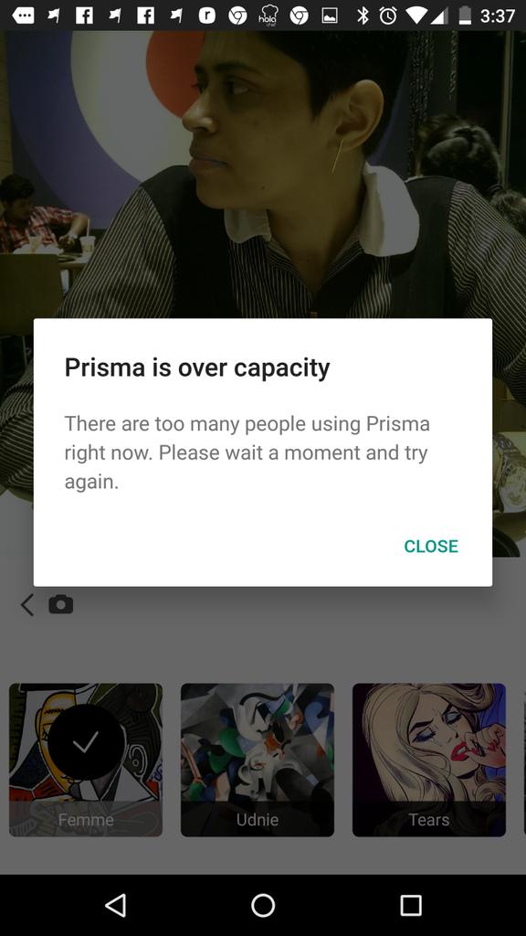 geekafterglow's tweet photo. Nice marketing strategy guys! #prismaforAndroid https://t.co/uwVvHTNTr7