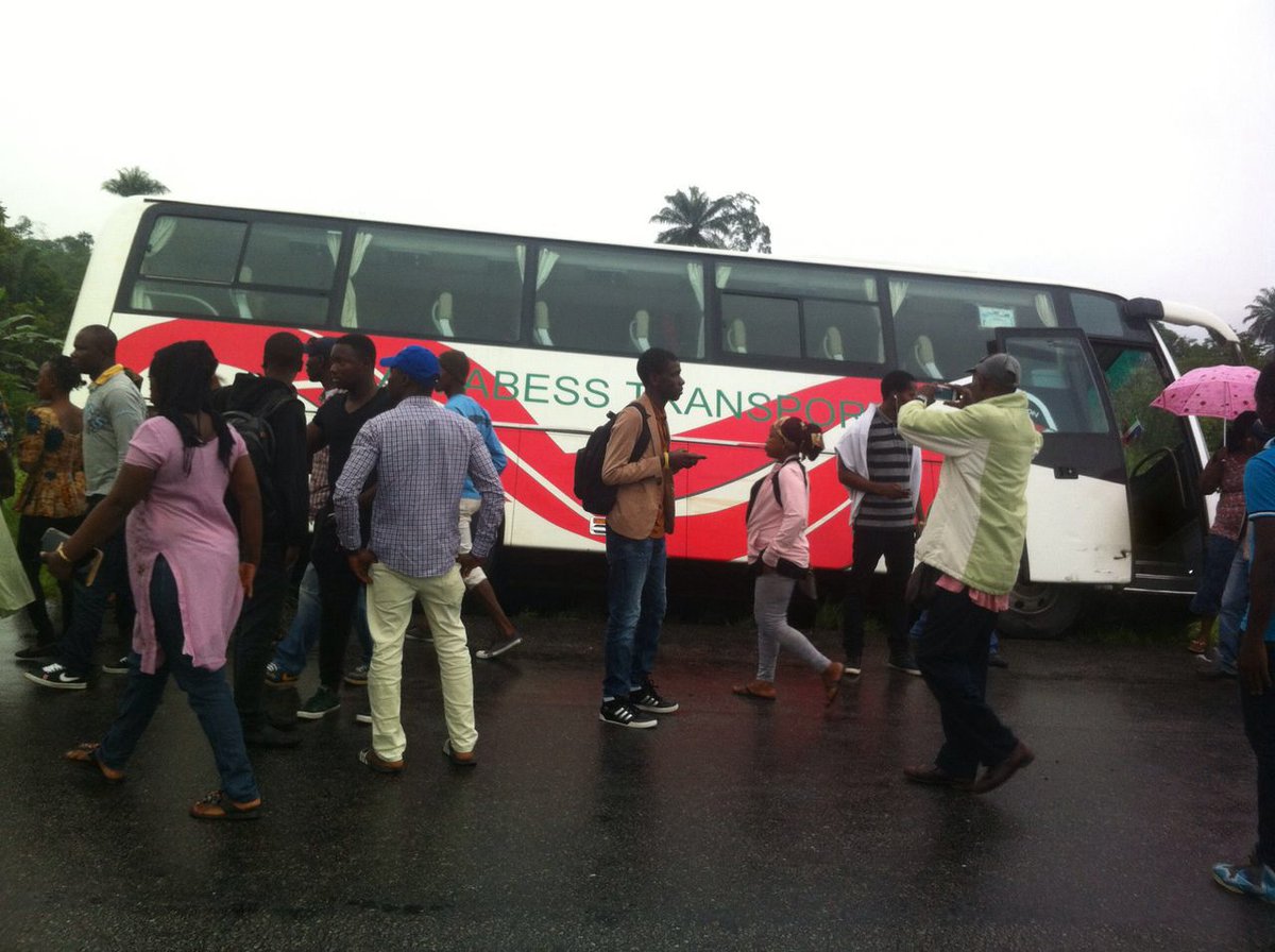 APCAtWork1's tweet image. An accident this morning within Bo and Moyamba junction which happens to be the first ABESS BUS LEFT FORM FREETOWN