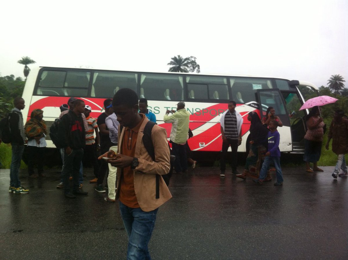 APCAtWork1's tweet image. An accident this morning within Bo and Moyamba junction which happens to be the first ABESS BUS LEFT FORM FREETOWN