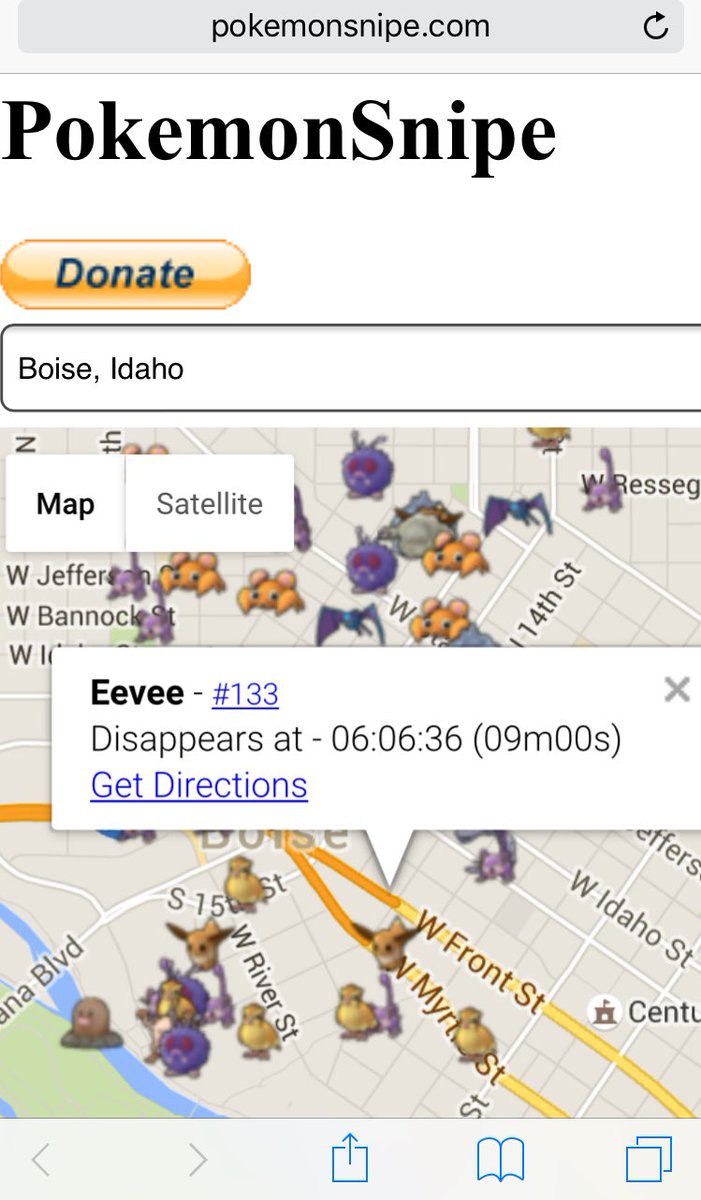 PokemonSnipe's tweet image. From #pokemonboise to #pokemonjapan our maps are working worldwide pokemonsnipe.com