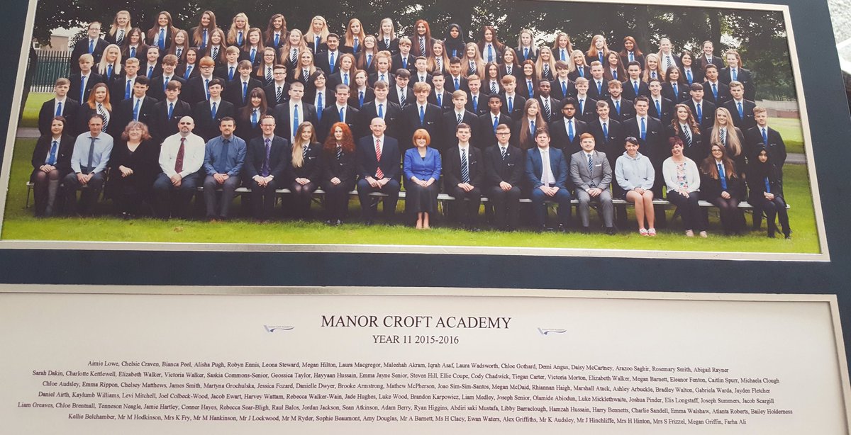 RobertsAtlanta's tweet photo. Truly the best year group ever. Could of asked for anyone better. @ManorCroftAcad #yearof2016 #schoolphoto https://t.co/D4yVJ8X9O0