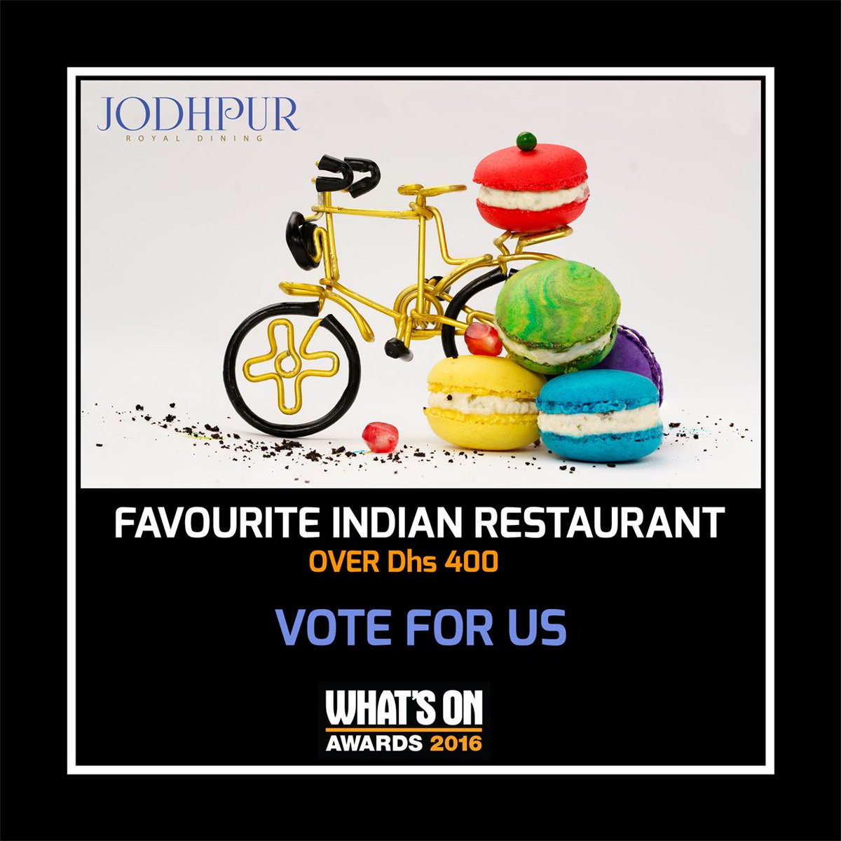 We have been nominated, vote for us on whatson.ae/dubai/awards/v… #whatsonawardsdxb #jodhpurroyaldining