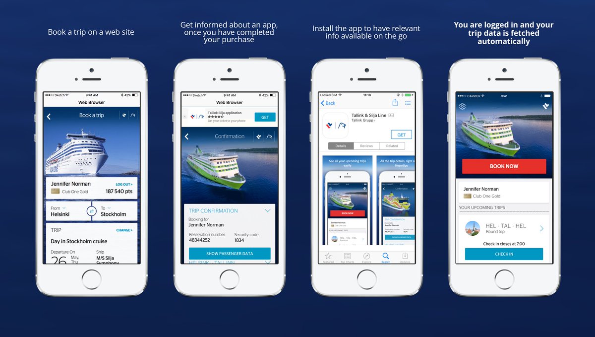 mpietila's tweet photo. When taking users from the web to your app, concentrate on removing friction. #deferreddeeplinking #onboarding https://t.co/stluNkyWuz