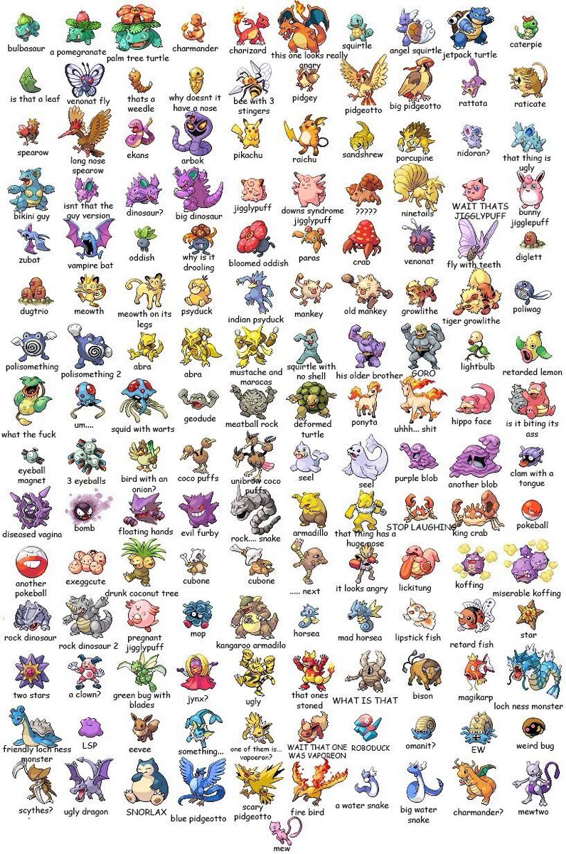 Pokemon Go On Twitter So I Ask My Girlfriend To Name All 151 Pokemon