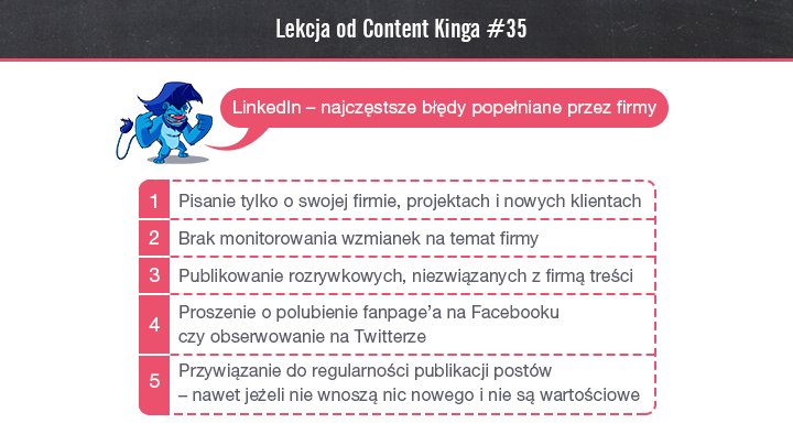 #LinkedIn daje wiele możliwości, ale trzeba z niego korzystać z głową! #LekcjaOdContentKinga #HavasContentKing