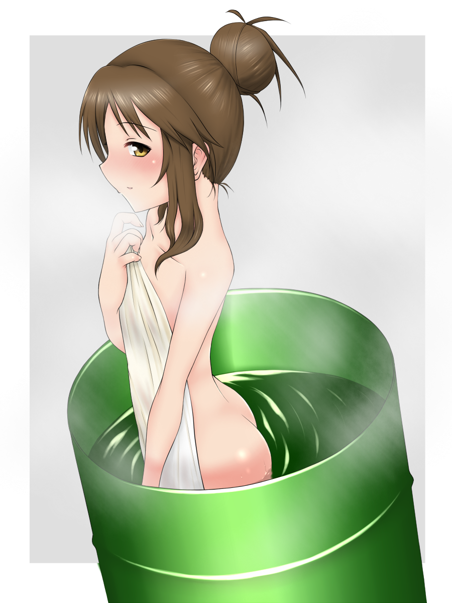 ケタガネ En Twitter 藍子インザドラム缶風呂 今日お誕生日だということに昨日気付いたので急いで仕上げましたー