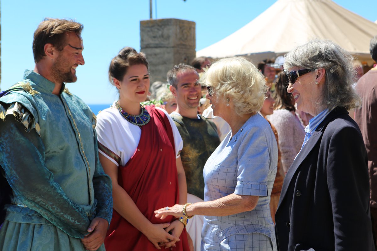 HannahPoulsom's tweet photo. Great week of performances at the Minack Theatre in Cornwall, including a flying Royal Visit! https://t.co/0x2O6f7wiX