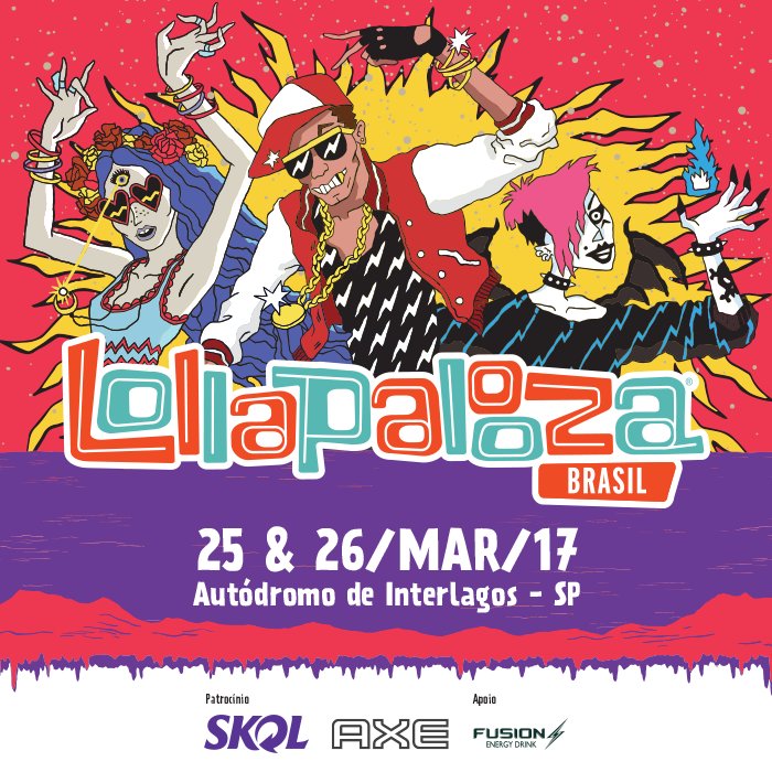 LollapaloozaBr's tweet photo. Tá pronto pra saber quando vai rolar o #LollaBR2017? Segura: dias 25 e 26 de março, no Autódromo de Interlagos. https://t.co/oSNsdRLjrV