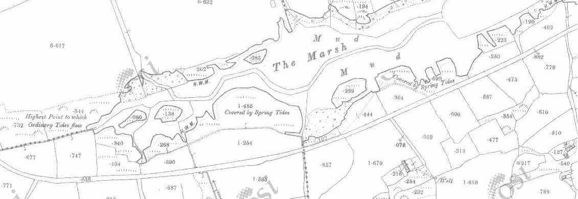 DeepMapsCork's tweet photo. 25" OS maps of #Leamcon #WestCork detailing the spring tide levels along marsh banks #LoveIrishResearch #DeepMaps https://t.co/FDgvuAy4IZ
