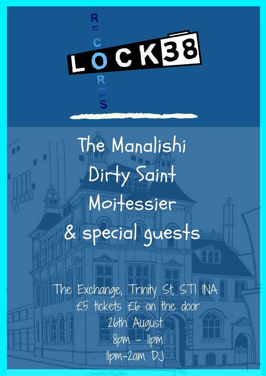 *GIG* <a href="/TheManalishiUK/">The Manalishi</a> <a href="/dirtysaintmusic/">DIRTY SAINT</a> <a href="/MoitessierMusic/">Moitessier</a> #lock38records #launch <a href="/exchangestoke/">THE EXCHANGE STOKE</a> Tickets are in!