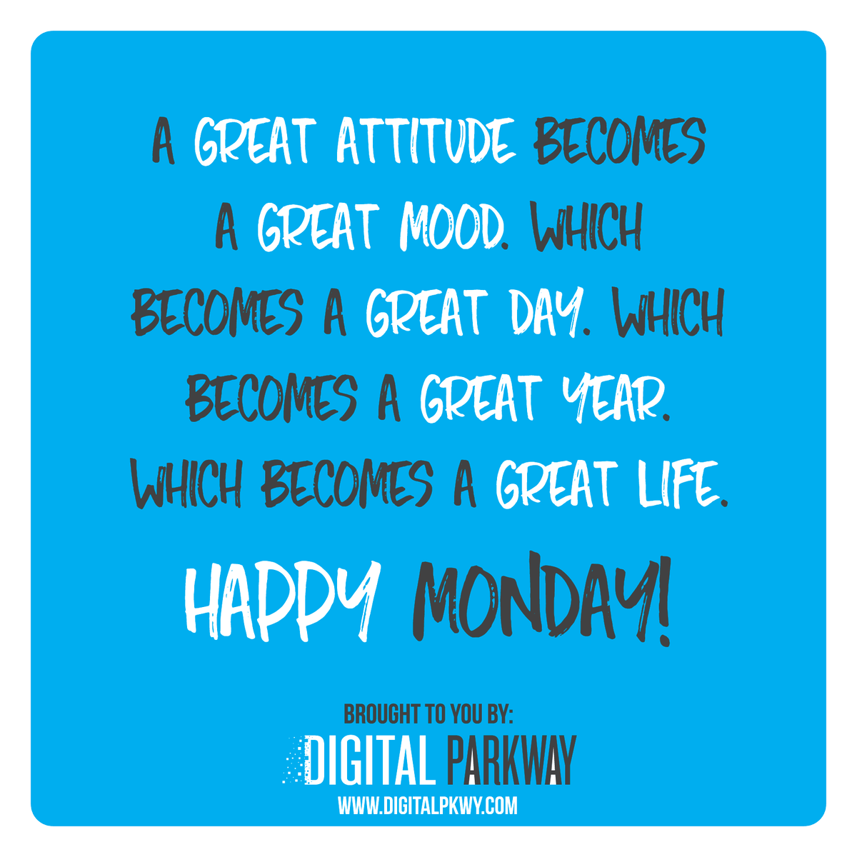DigitalParkway's tweet photo. Sometimes, Monday can be hard to get off on the right foot
#mondaymotivation #DailyInspiration #inspire #HappyMonday https://t.co/92U8FayK0g