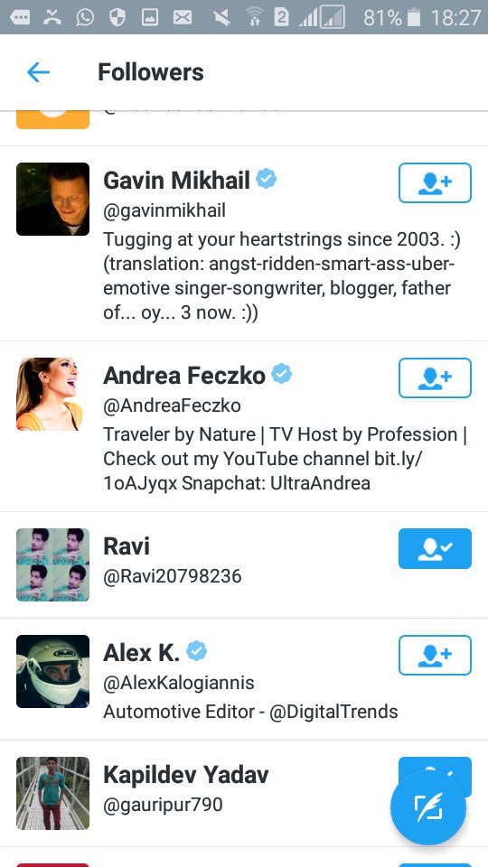 shalinijethwa's tweet photo. Aww.....I can't believe they follow me thx soo much @gavinmikhail @AndreaFeczko @shiralazar @AlexKalogiannis thx 💙❤💙 https://t.co/FOpXdccBqf