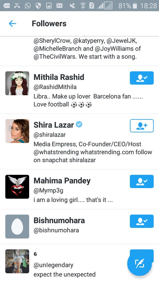 shalinijethwa's tweet photo. Aww.....I can't believe they follow me thx soo much @gavinmikhail @AndreaFeczko @shiralazar @AlexKalogiannis thx 💙❤💙 https://t.co/FOpXdccBqf