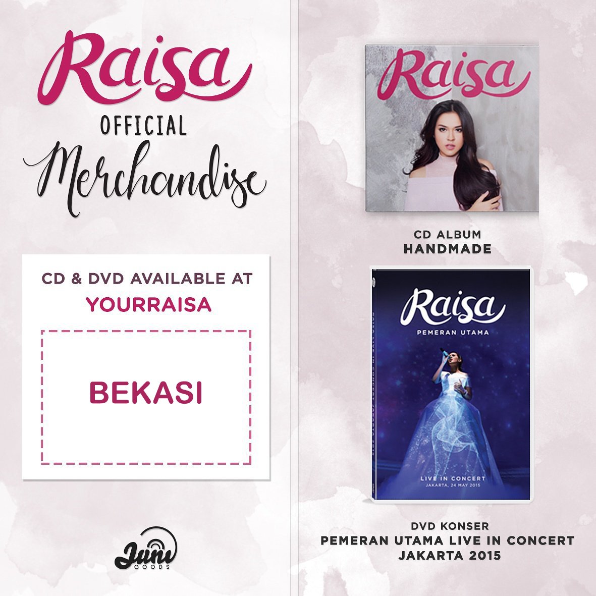 Malam guys!
Sekarang CD handmade &amp; DVD konser tersedia di <a href="/yourRAISA_bksi/">yourRaisa Bekasi</a>  pesan via WA 089508913744 / LINE: nasyadj