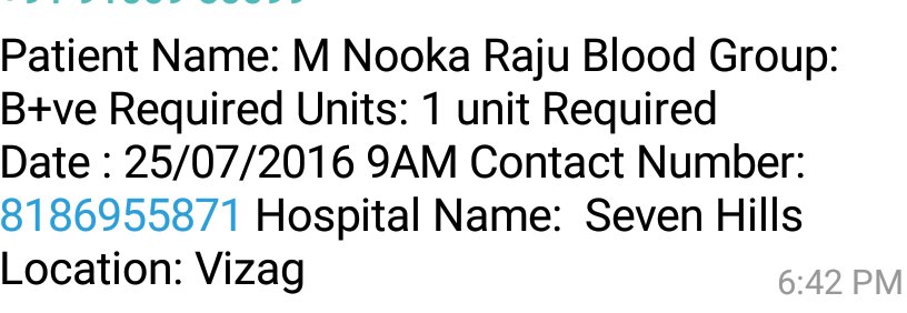 Mohandas221's tweet image. #BloodRequired #Vizag