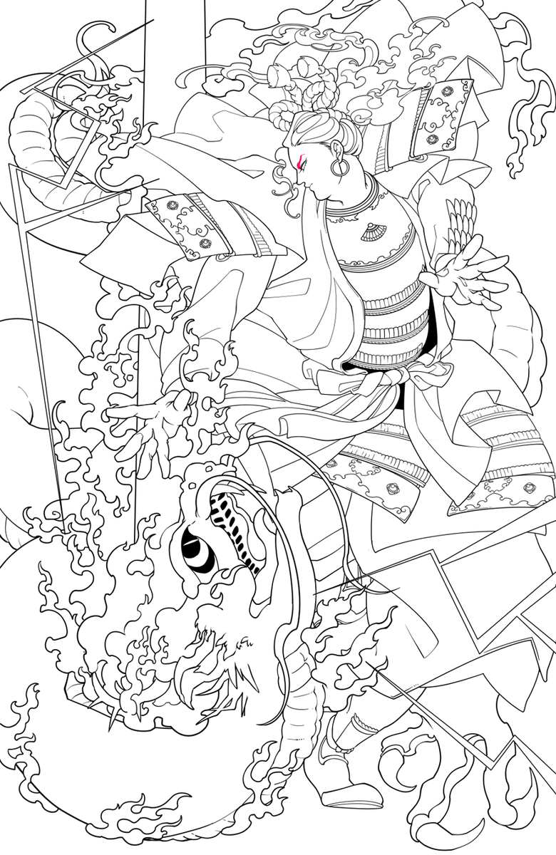 @shioaji_ おらよどっからでも褒めてくんな(大の字)

#絵描きさんの線画が見たい 