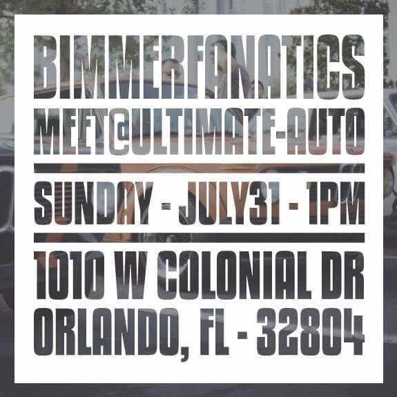 BimmerFanatics's tweet photo. There will be a meet at Ultimate Auto July 31st at 1PM https://t.co/K6Wkkc55Td