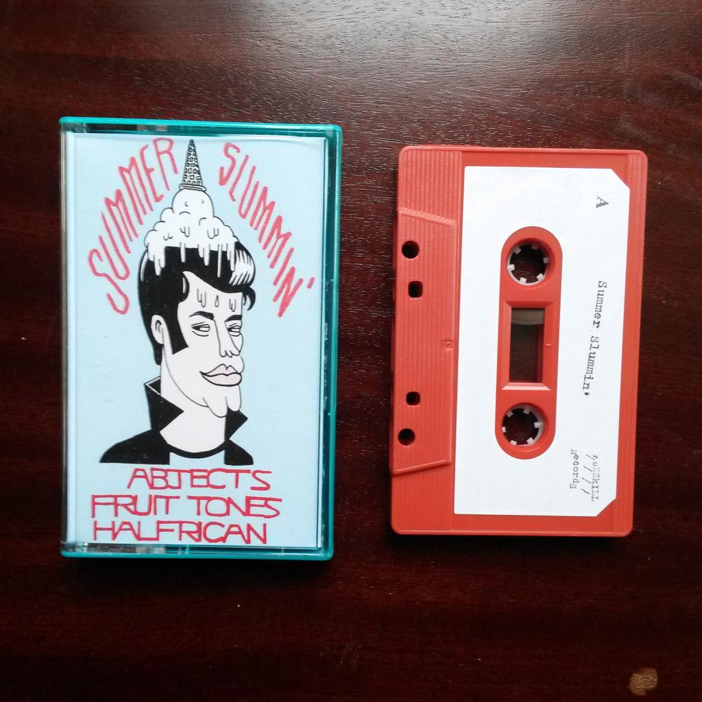 FUZZKILLRECORDS's tweet image. Out now on cassette Summer Slummin' split feat 6 hits by Abjects, Halfrican &amp;amp; Fruit Tones.
fuzzkillrecords.bandcamp.com