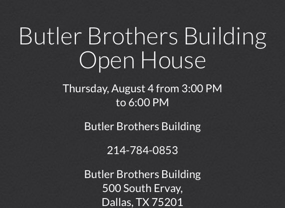 ButlerBrosBldg's tweet photo. Join us for our next open house here at the #ButlerBrothersBuilding! #LiveButler https://t.co/EvAUkG2Ak1