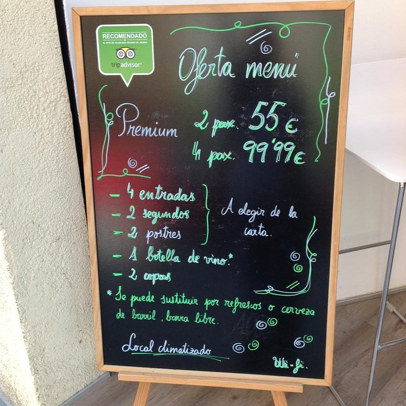 carrilleros's tweet photo. Oferta menús IncityGastrobar https://t.co/wTndGfWhxc