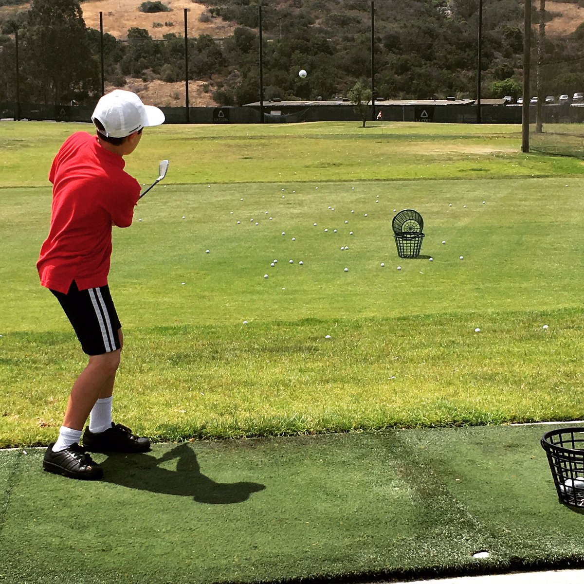 AJAVOLI's tweet photo. Do you think he made it in the basket? .@PGAJuniorGolf .@OmniLaCosta #sandiegogolf #sandiegogolflessons https://t.co/EdbRvJX2Kw