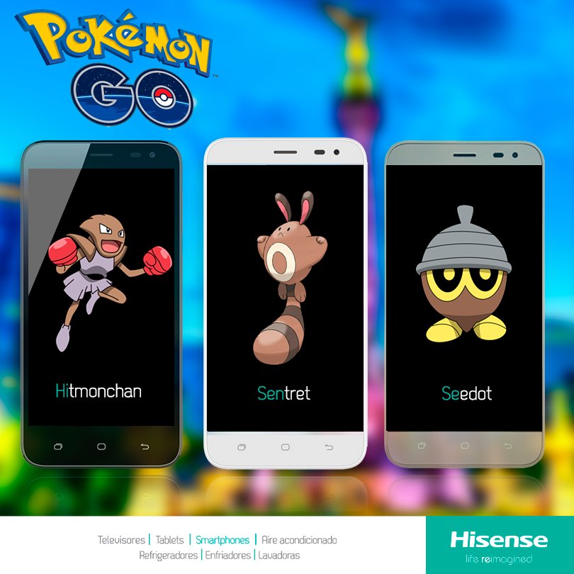 Hisense_Mexico's tweet photo. Hasta en Pokémon Go, #Hisense está presente. ;) ¡Atrapa los tuyos! #L675 #PokemonGO #pokemon #lifereimagined https://t.co/mL5JHjPiZy