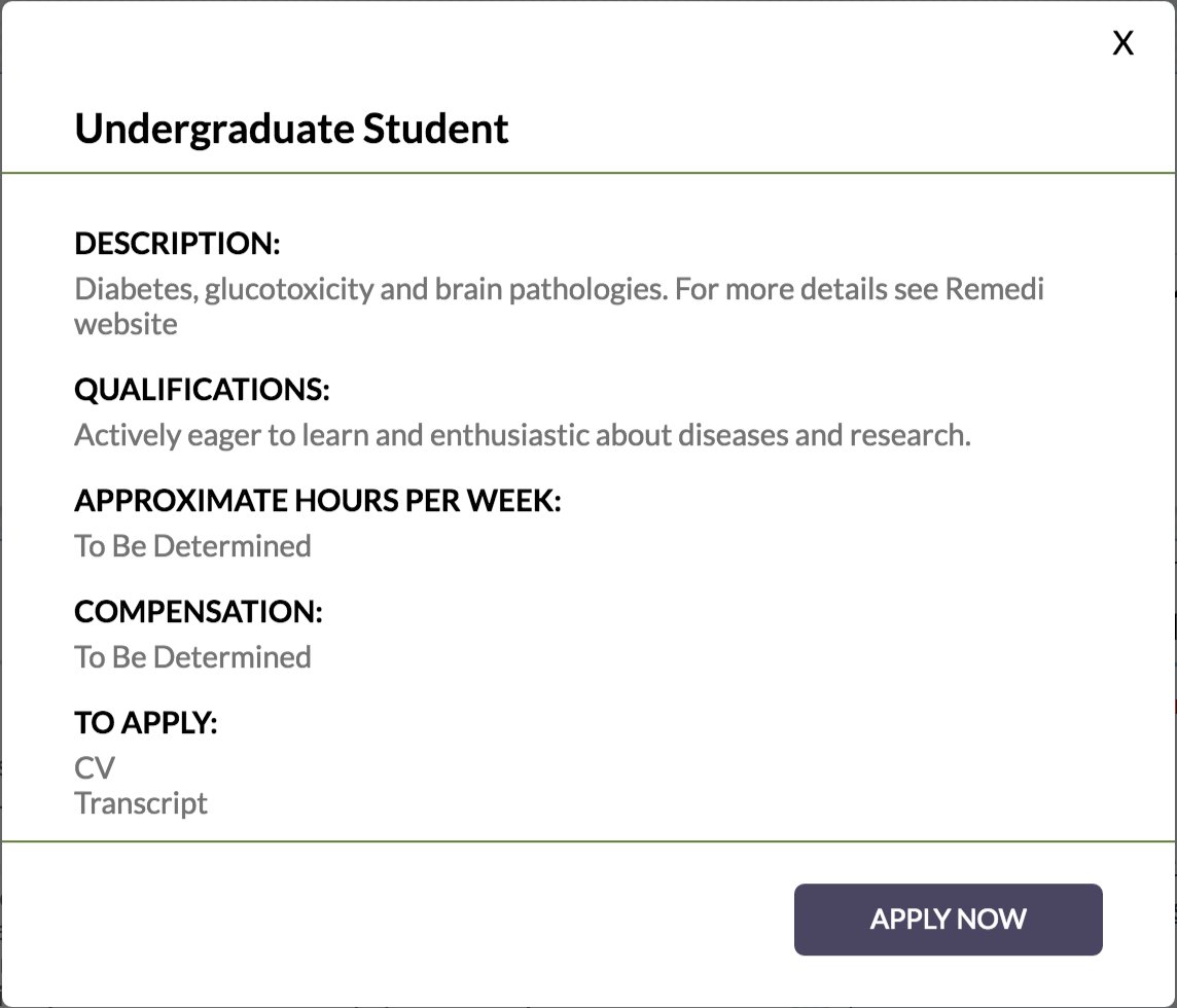 New #undergraduateresearch roles currently available in #medicine on ScholarBridge! <a href="/WUSTLmed/">Test Account</a> <a href="/WUSTLmedschool/">WUSM</a> @WUSTL
