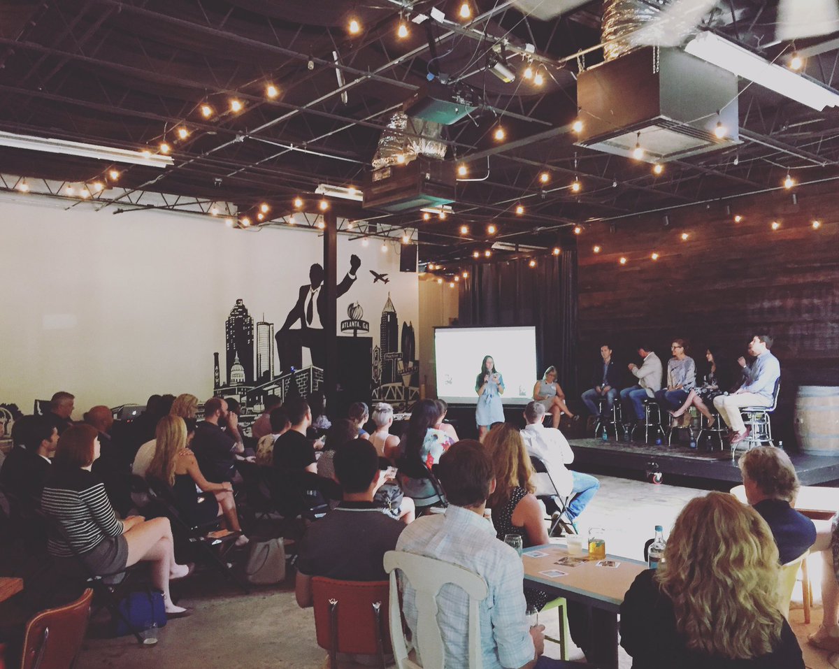 GRAToday's tweet photo. Kicking off the #TechandStaffingATL panel at @noshtalks #GRA #NoshTalks https://t.co/rMl95x0YeR