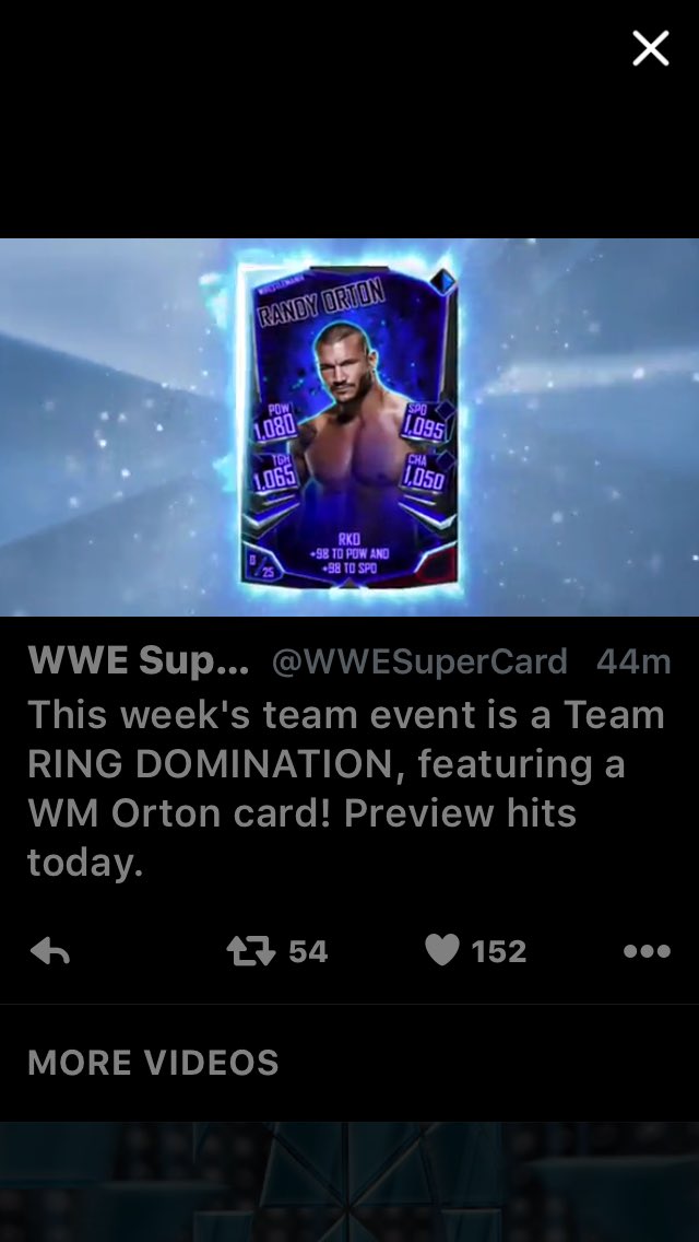 ESizzle18's tweet photo. When @WWESuperCard Knows you've hung it up for the Season!😂 Haven't played or payed a cent!😂😂Haha! #WWESuperCard 😳 https://t.co/Zi8IOsbWfj