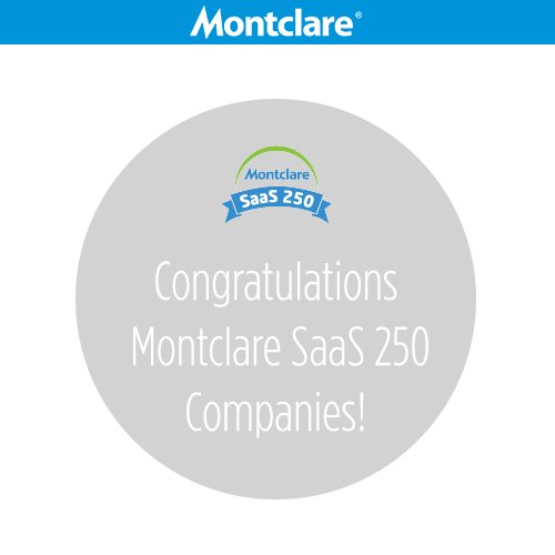 montclaregroup's tweet image. Congrats to every company that earned a spot in the Montclare SaaS 250! montclare.com/saas-250/