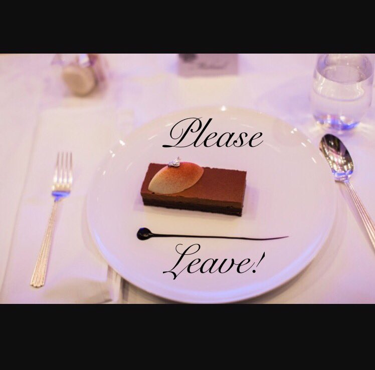 Complimentary dessert for anyone who comes in 15 min before we close.