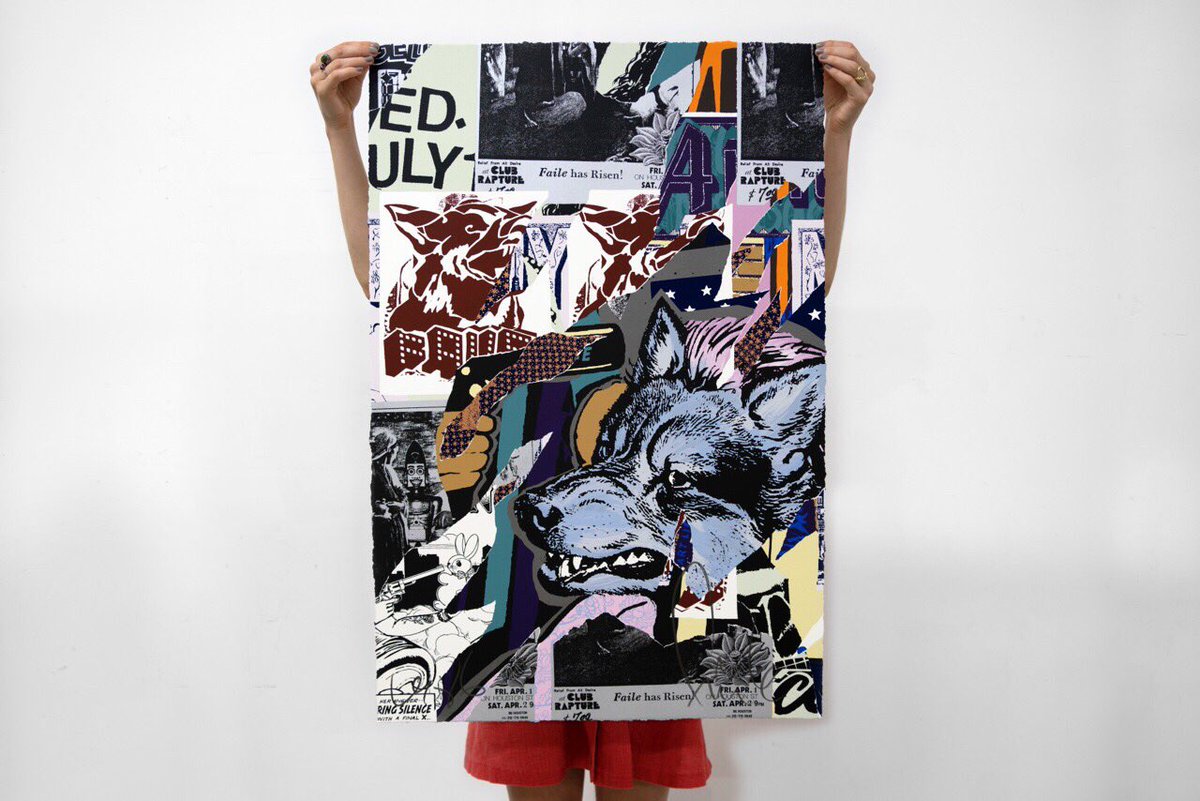 Almost Rapture print available this Wednesday, July 27th, via Faile.net. #painting #faile