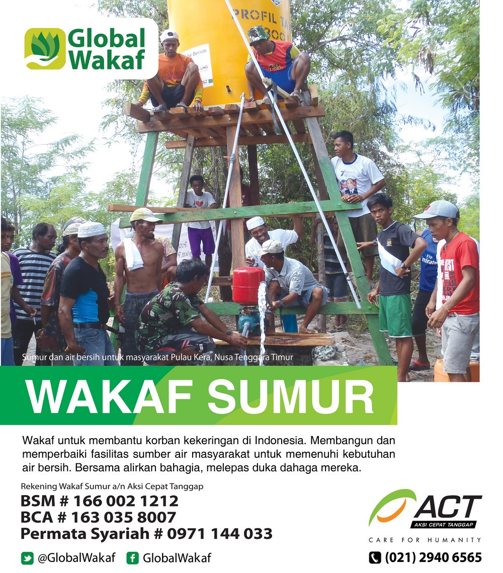 ACTforHumanity's tweet photo. Bantu korban kekeringan di seluruh Indonesia dan penjuru dunia! #WakafForHumanity https://t.co/BcoYLM6pcb