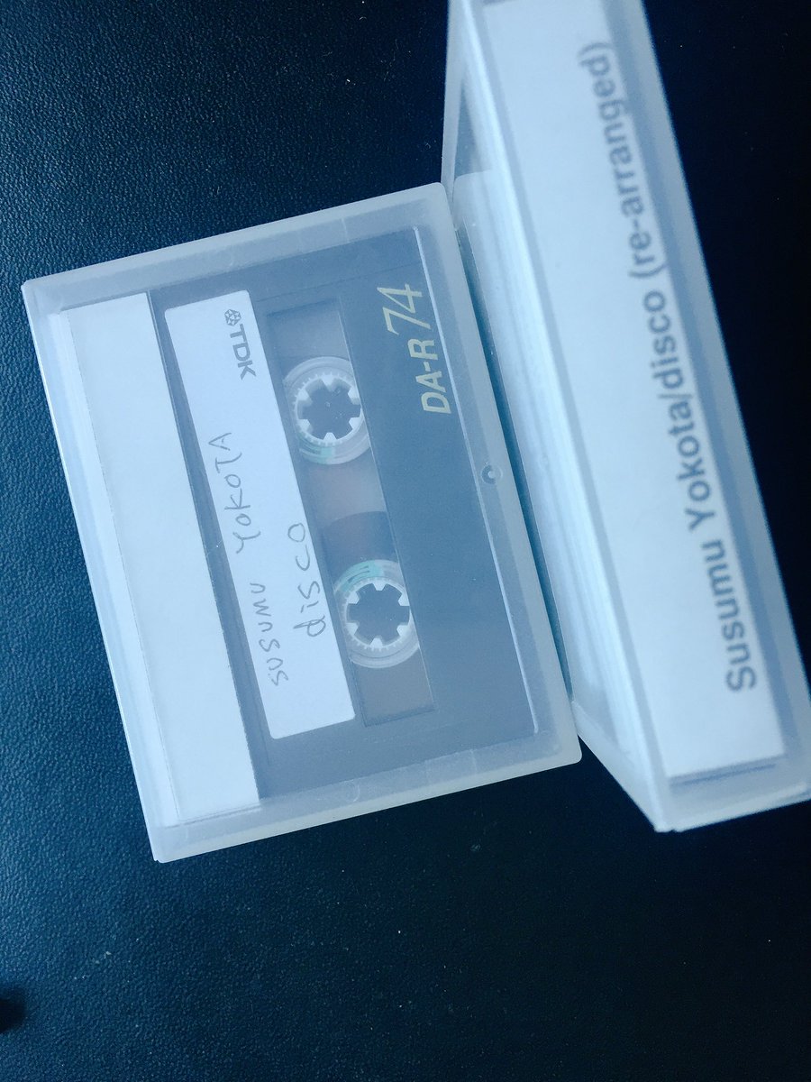 ghostly's tweet image. Treasures of the Ghostly Storage Unit #4354. Susumu Yokota DAT tapes. rip legend. #totgsu