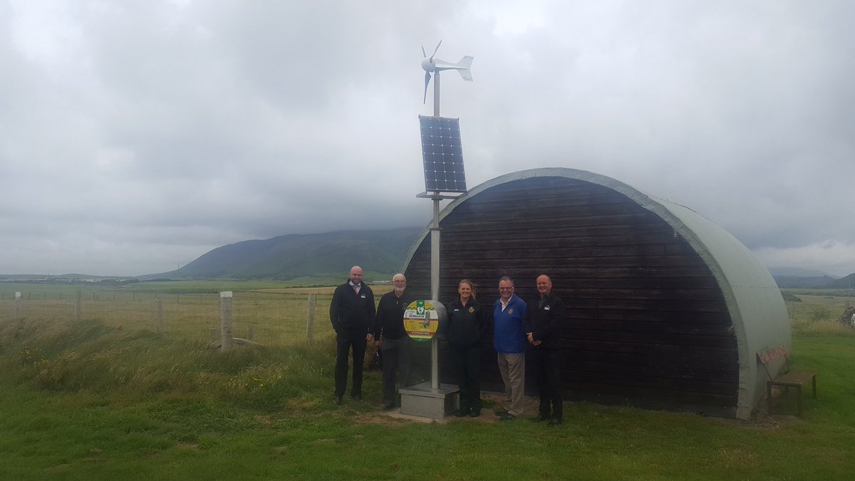 cardiacsmart's tweet photo. Offical launch of the solar and wind powered defib cabinet @silecroftgolfclub @GU_Tech1 @rotary1190 @NWAmb_Resus_CL https://t.co/7YuRtbu4k9