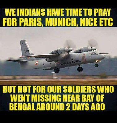 srinidhi238's tweet photo. #missing_AN32 @manoharparrikar @PMOIndia @SushmaSwaraj @rajnathsingh
Sir/Mam any update about #MissingIAFplane https://t.co/lRV1s7PN2M