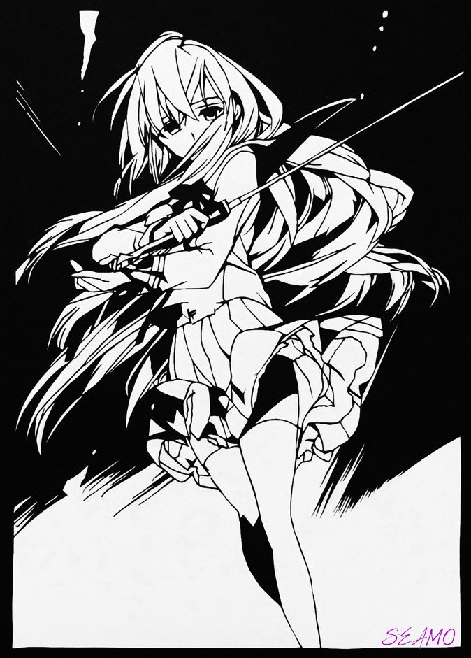 一瀬グレン、16歳の破滅』の挿絵を切らせていただきました！ 真昼お