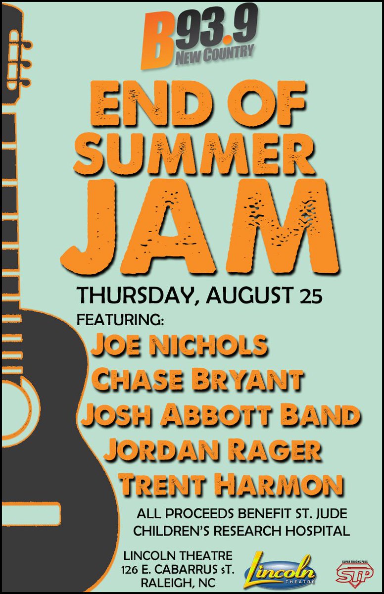 B939Country's tweet photo. Join us for #EndofSummerJam on August 25! Only $9.39! --> https://t.co/zKn3OTk7gu
Powered by: @Supertrucksplus https://t.co/TZD42yOp5N