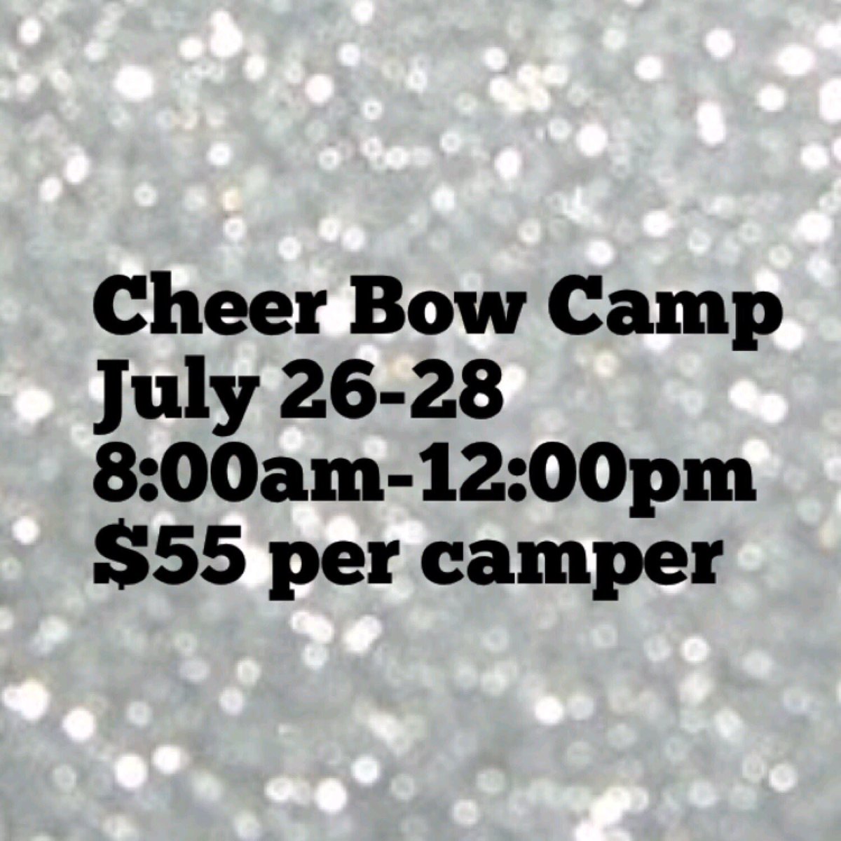 hotshotsfto's tweet photo. Cheer Bow Camp is TOMORROW!! $55 per camper! Snack, craft, cheers and free gym time!! #hotshotsfto https://t.co/YkUyrtOHBV