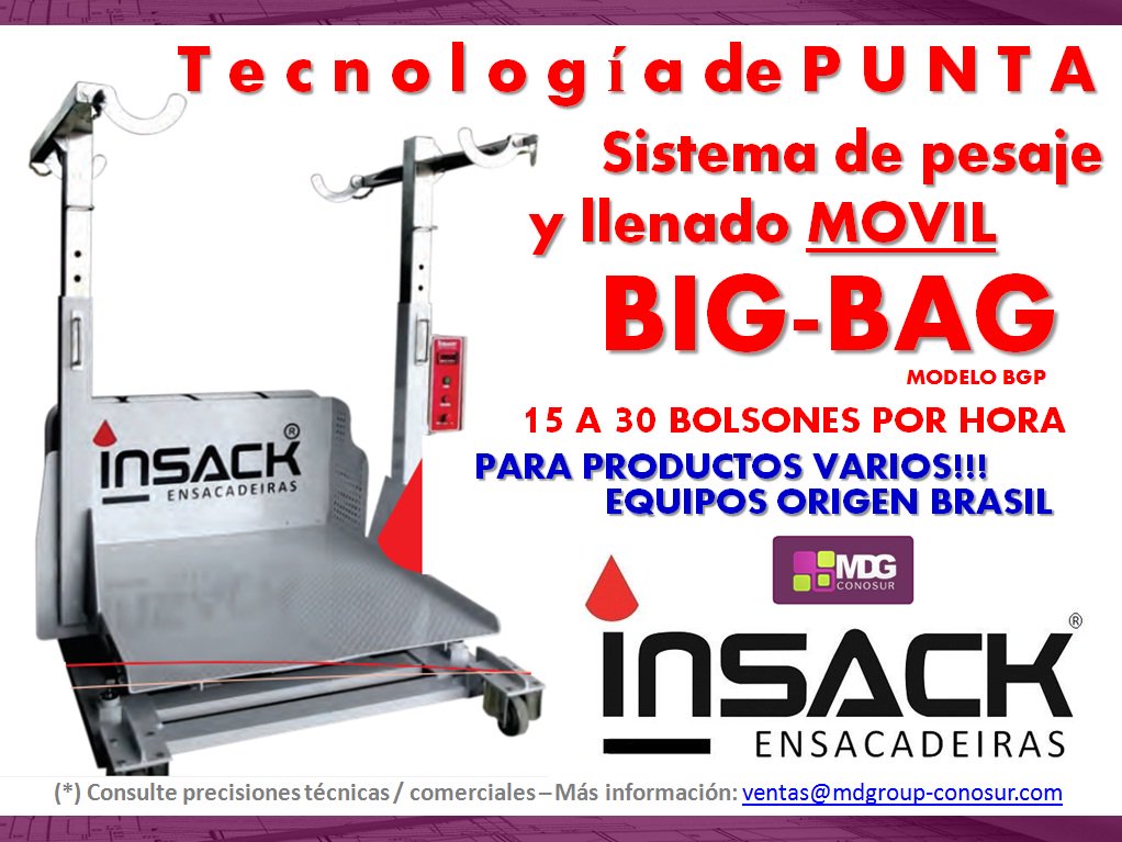 MDGroup_ConoSur's tweet photo. Nuestros equipos: #Ensacadeira #BigBag #INSACK - Más info: ventas@mdgroup-conosur.com - Tel. +54 (0351) 649-6020 https://t.co/u6PQA8vgCX