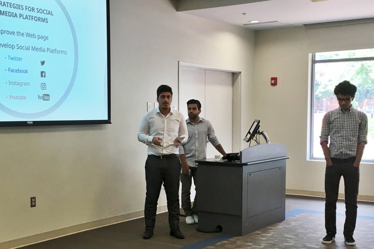 Woohoo Group 4 presenting their social media campaign with client <a href="/RVAMakerFest/">RVAMakerFest</a>! 😆😎 Awesome job!! #vcusocialmedia