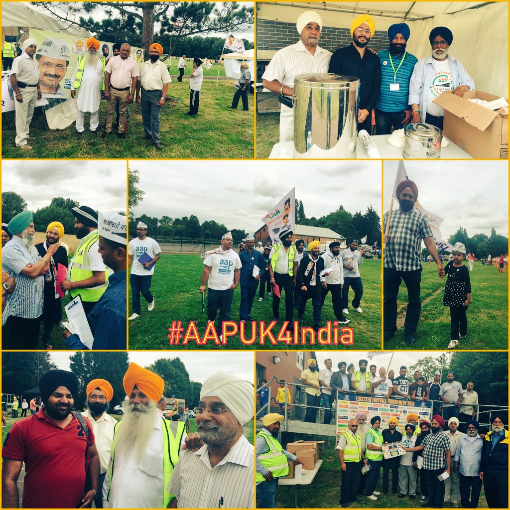 AAP__UK's tweet photo. Huge response from Leicester for UK Mission Vistar. All joining hands to deliver change.

#AAPUK4India. https://t.co/cNlxwxjJWh
