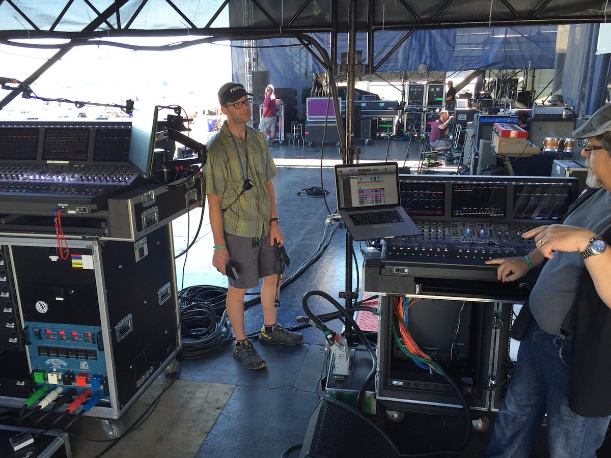 AvidLiveSound's tweet photo. S6L's at the Newport Folk Festival handled monitors for Alabama Shakes (left) and Elvis Costello (right) #avid #S6L https://t.co/NEUhBtajpI