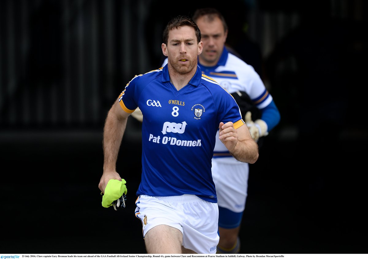 RT to vote <a href="/GaaClare/">Clare Gaa</a>'s Gary Brennan as the latest GAA.ie Football Player of the Week! #GAA